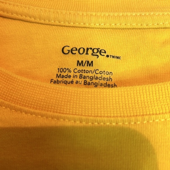 Yellow Long Sleeve Shirt with Black Planet Logo - Picture 2 of 3